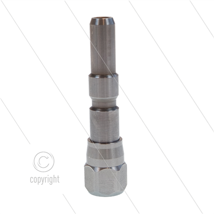 Stecknippel - 1/4" IG - Edelstahl - passend zu KEW - 220 Bar - SW19