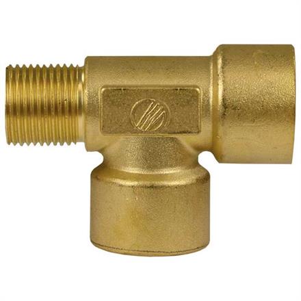 T-Stück 3/8 IG-1/4 IG-3/8 AG 350 bar