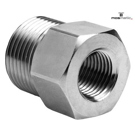 Verschraubung-Quick, MS/vernickelt/INOX VER-QVS-07 M22x1,5-M M14x1,5-M SW22