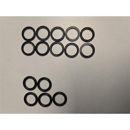 Wartungsset für Druckregler ULH 250 Farbe rot  5 O-Ringe und 10 Stützringe