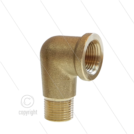 Winkel - Messing (ND) - 1/4" IG x 1/4" AG