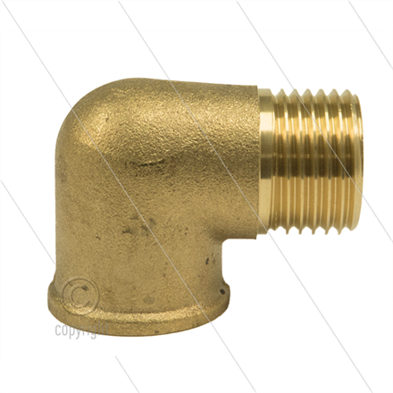 Winkel - Messing (ND) - 1" IG x 1" AG