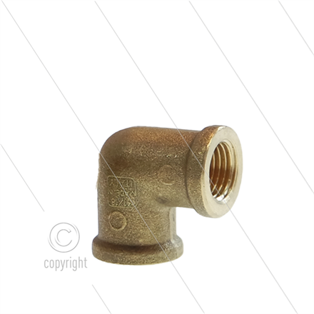 Winkel - Messing (ND) - 2 x 1/4" IG
