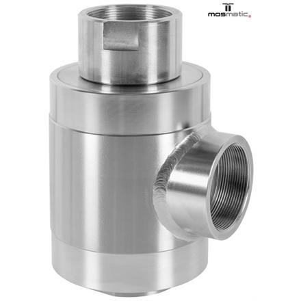 Winkeldrehgelenk gross mit Lagerschutz - WDRS-65 2xG2 1/2"-F L=175 ø80 INOX