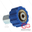 1/2" Handverschraubung - blau - 1/4" IG - Messing - 400 Bar | Bild 2