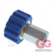 1/2" Handverschraubung - blau - 1/4" IG - Messing - 400 Bar | Bild 3