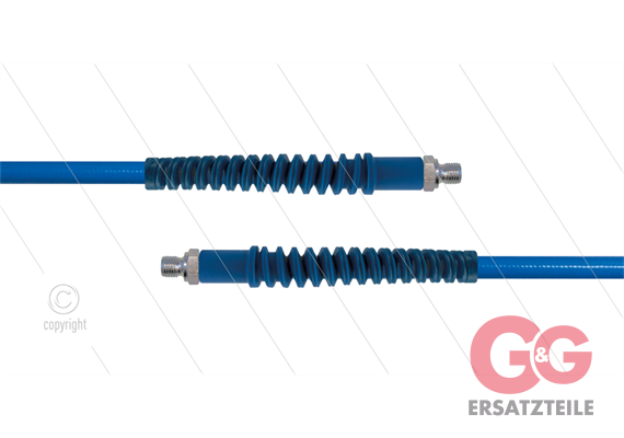 Carwash Titan-Slide Schlauch blau DN06 - 4,0m - 3/8" AGR x 1