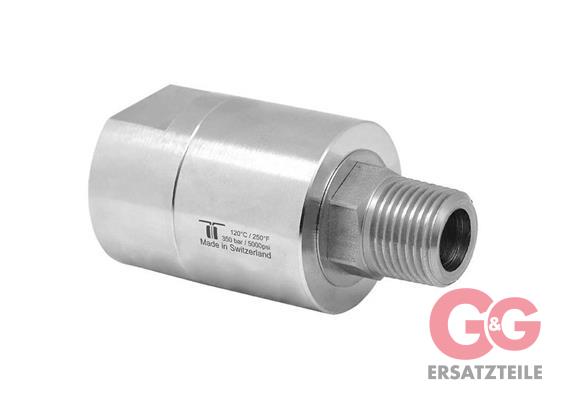 Drehgelenk DGEI-25 1" IG-AG 200 bar 30 U/min 120 °Cr