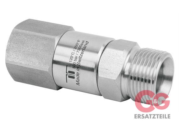 Drehgelenk DGVI-06 1/4IG-M22x1,5 500 bar 30 U/min