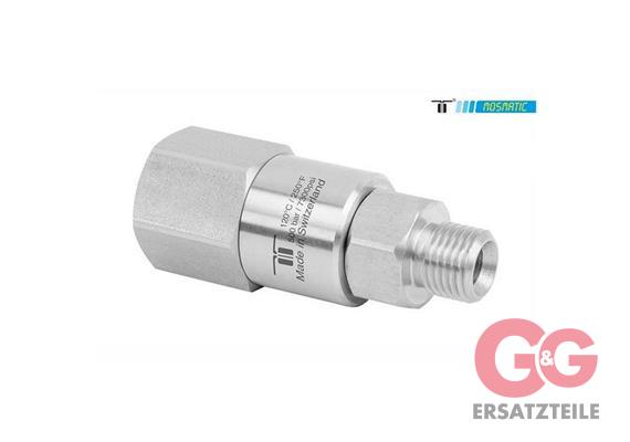 Drehgelenk verstärkt einf-gelagert, INOX DGVI-06 G1/4"F G3/8"M
