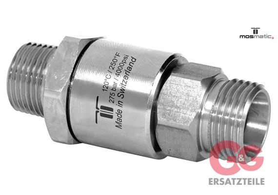 Drehgelenk verstärkt einfach gelagert, rostfrei DGV-06 G3/8"M M18x1,5-M