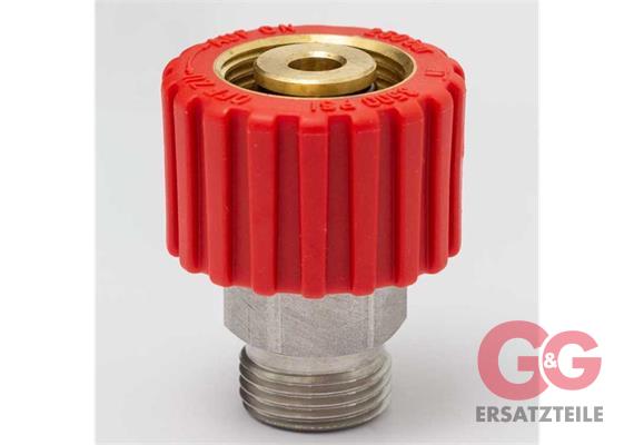 Drehkupplung M22x1,5 HV : M18x1,5 AG 250 Bar 120°C