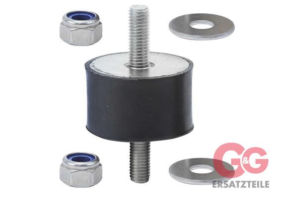 Gummipuffer 50x30 M10x28 4 Stück