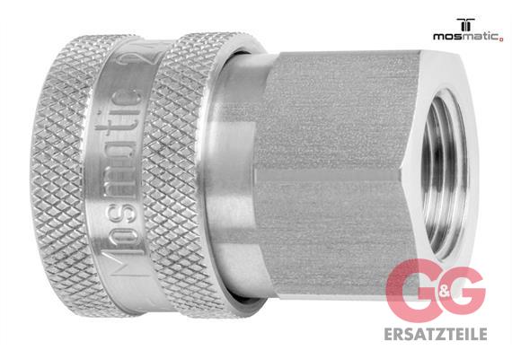 HD-Kupplung ø15 G3/8"-F rostfrei
