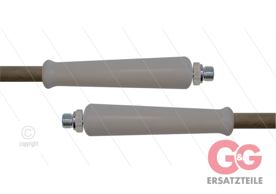 HD-Schlauch grau 2SC-08 - 10m - 2x 3/8" AGR - 2x GKS - 400 Bar