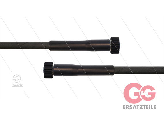 HD-Schlauch schwarz 1SC-06 - 10m - 2x M22x1.5 HV Konisch - 2x GKS - 250 Bar
