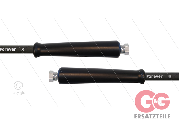HD-Schlauch schwarz - 2SCX-10 - Forever - 20m - 2x 3/8" DKR - 2x GKS - 400 Bar