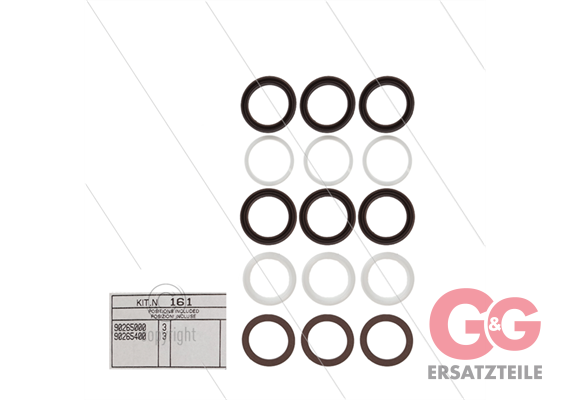 Kit 161 - Manschettensatz Ø18mm für 3 Plunger - Serie 63