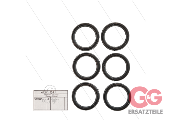 Kit 21 - Satz obere Ringe Ø20mm (6x) - Serie 50