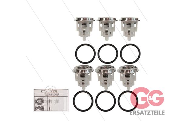 Kit 228 - Ventilsatz (6x) - Serie 66SS