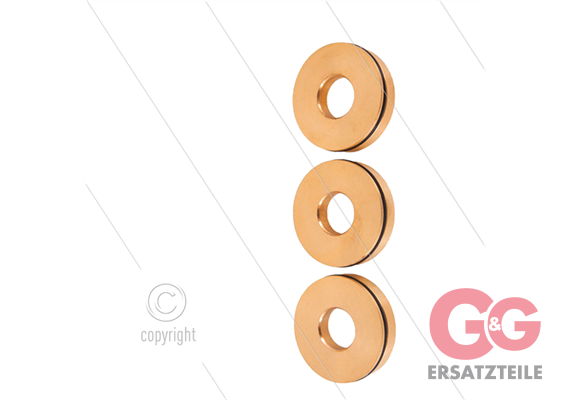 Kit 57 - Satz Messingringe + O-Ringe Ø20mm (3x) - Serie 69