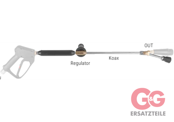 Koax-Lanze -750 R1/4"M L=750