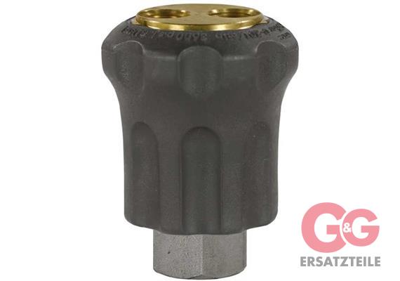 Kugeldüse ST-56 E:M18x1,5 IG A: 2x1/4"IG Messing