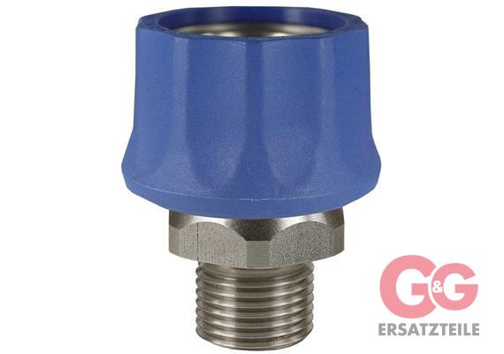 Kupplung ST-3100 3/8 AG Kunststoff blau