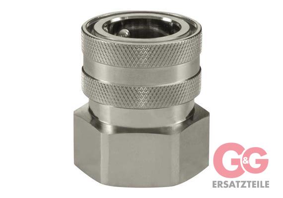 Kupplung ST-45-25 bar 1"IG Messing vernickelt