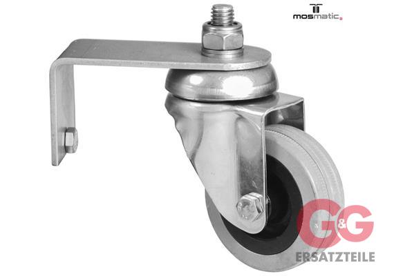 Lenkrolle D=60mm VA mit Halter