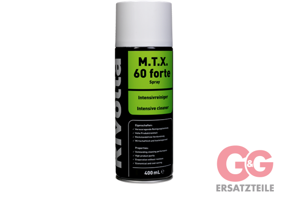 M.T.X. 60 M.T.X. 60 forte Spezial-Intensivreiniger Ae-Dose 400ml/SM