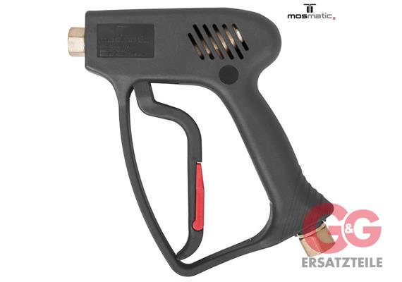 Pistole-HD Mosmatic "NANO" Hebel schwarz/rot 275bar in:G3/8"F out:G1/4"F WSø8