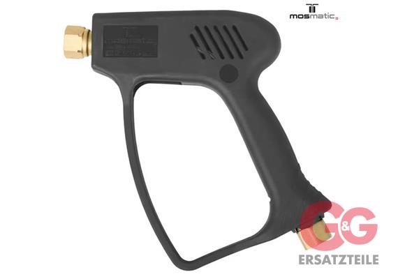 Pistole-HD Mosmatic "NANO" Kerbe Hebel schwarz 275bar in:G3/8"F out:G1/4"F WSø8
