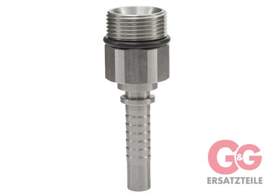 Preßnippel M24x1,5 AG (ST-740) DN 10Edelstahl
