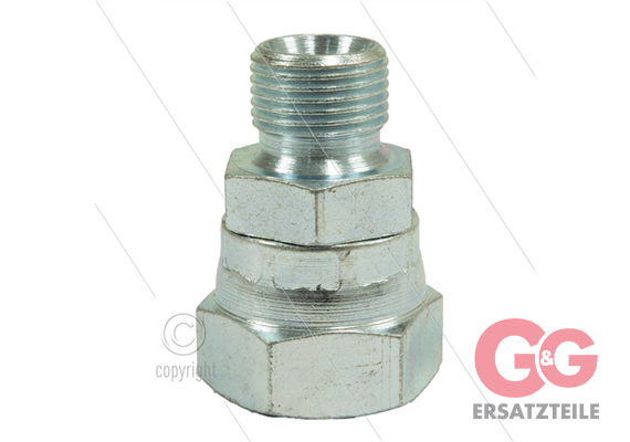 Reduziernippel - Stahl - 3/8" AG x 3/8" DKR - BSP