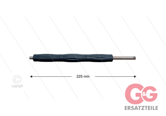 RP10 Lanze - L=225mm - gerade - Edelstahl - Isolierung L=195mm - 400 Bar - max 80°C