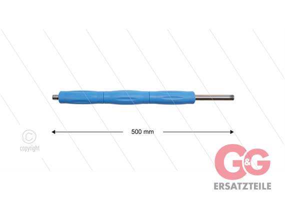 RP10 Lanze - L=500mm - gerade - Edelstahl - blau - Isolierung L=295mm - 400 Bar - max 80°C