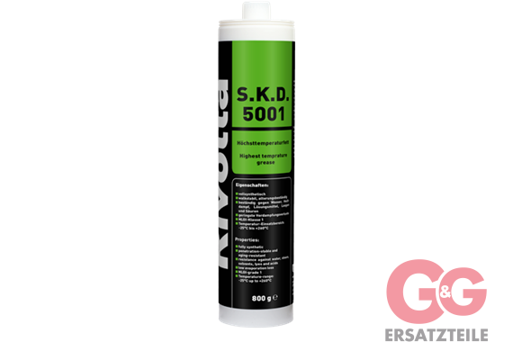 S.K.D. 5001 Höchsttemperatur-Fett 800 g Kartusche