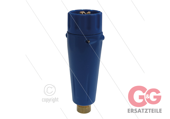 Schaumdüse ST75 - Düse 1,60 - Messing / Kunststoff blau - 1/
