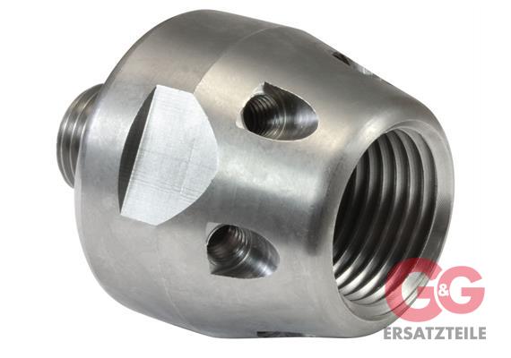 Schubstück ST-458/559 1/4AG 1/2IG Edelstahl