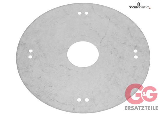 Schutzblech ø400 für Turbo-Rohr-Reiniger TRR-400 rostfrei blank (iø66)