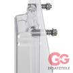 Spritzschutzklappe-65 Polycarb.-glasklar 1-fach 2xMagnet INOX-Befestigung flexibel | Bild 2