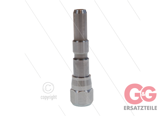Stecknippel - 1/4" IG - Edelstahl - passend zu KEW - 220 Bar - SW19