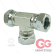 T-Stück Stahl - 3 x 3/8" Überwurfmutter - BSP | Bild 2