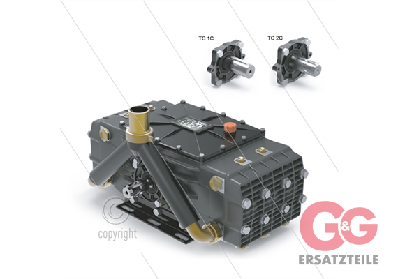 Udor Gamma 202 TS 1C HD-pumpe - 214,9 l/min - 60 Bar - 600 U