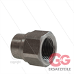 Verloopsok rvs - 3/8"bi x 1/4"bi | Bild 2