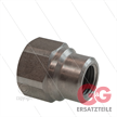 Verloopsok rvs - 3/8"bi x 1/4"bi | Bild 3