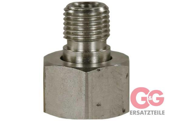 Waschbürstenadapter 2 tlg. 1/4 AG m. Mutter 18x1,5