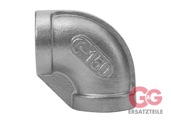 Winkel 3/8"IG : 3/8"IG Edelstahl 150 bar / 150 °C 25x25 mm