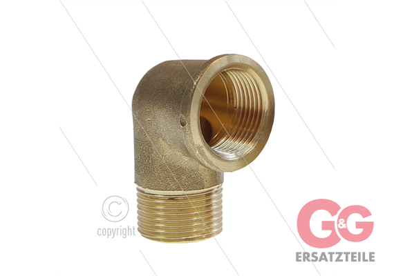 Winkel - Messing (ND) - 1/2" IG x 1/2" AG